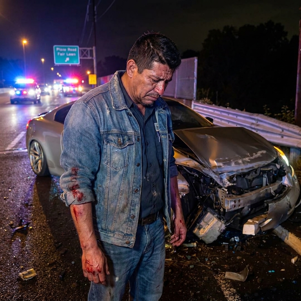 Familia hispana en California recibiendo orientación en español después de un accidente de tránsito