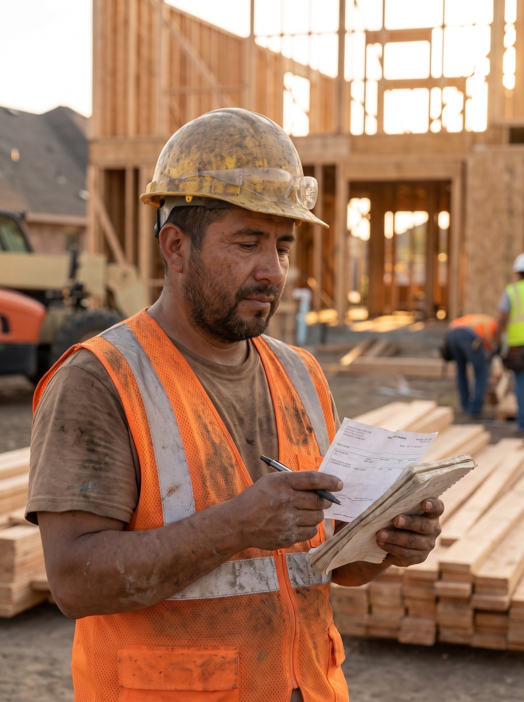 Documentos y notas relacionadas con un puesto de trabajo en California